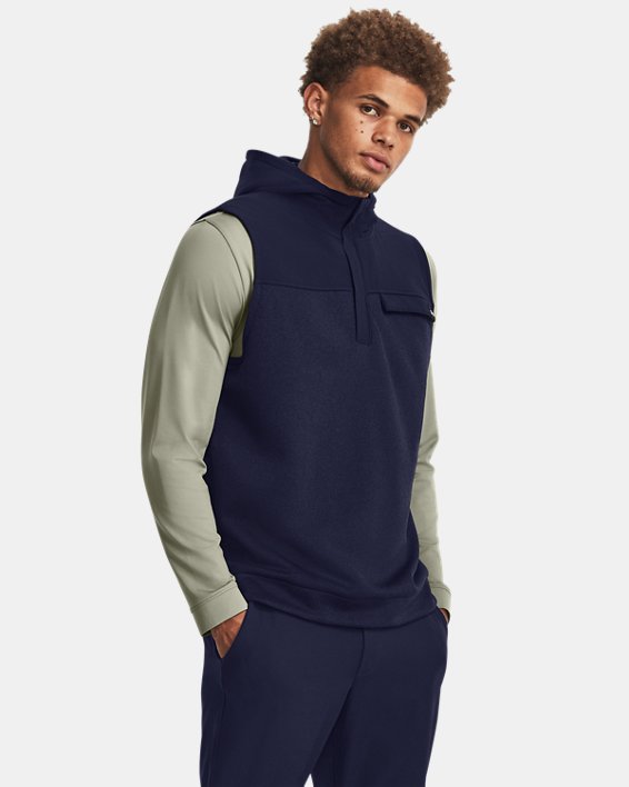 Men's UA Storm SweaterFleece Vest, Blue, pdpMainDesktop image number 0